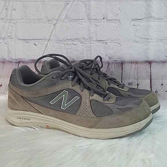 New Balance MW877GT Grey Suede Walking Shoes Sneakers Men’s Size 10.5 - Picture 3 of 17